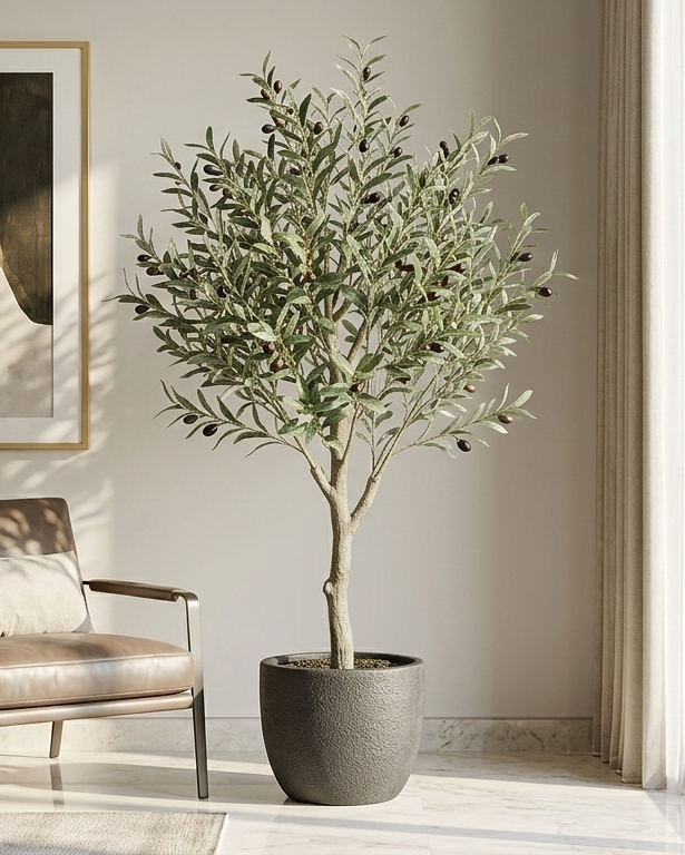 Premium Mediterranean Artificial Olive Tree